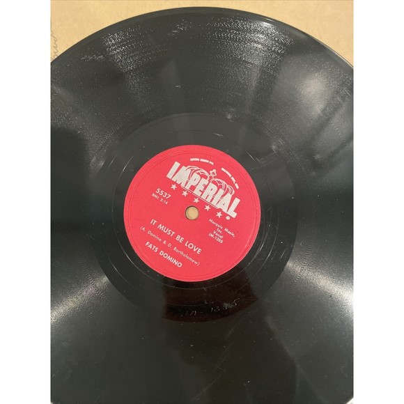 Fats Domino 78 It Must Be Love Young School Girl Imperial 5537 R&B 1958 Soul - Picture 3 of 11